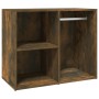 Mueble vestidor madera contrachapada roble ahumado 80x40x65 cm de , Taquillas y armarios de almacenamiento - Ref: Foro24-8205...