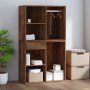 Mueble vestidor madera contrachapada roble ahumado 80x40x65 cm de , Taquillas y armarios de almacenamiento - Ref: Foro24-8205...