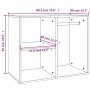 Ankleidezimmermöbel aus geräuchertem Eichensperrholz, 80 x 40 x 65 cm von , Schließfächer und Lagerschränke - Ref: Foro24-820...