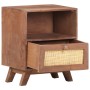 Solid mango wood bedside table 40x30x50 cm by vidaXL, Nightstands - Ref: Foro24-323597, Price: 88,60 €, Discount: %