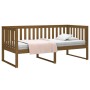 Sofá cama de madera maciza de pino marrón miel 90x190 cm de , Camas y somieres - Ref: Foro24-820884, Precio: 101,05 €, Descue...