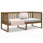 Sofá cama de madera maciza de pino marrón miel 90x190 cm de , Camas y somieres - Ref: Foro24-820884, Precio: 101,05 €, Descue...