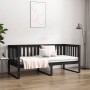 Sofá cama de madera maciza de pino negro 100x200 cm de , Camas y somieres - Ref: Foro24-820890, Precio: 138,59 €, Descuento: %