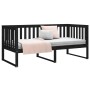 Sofá cama de madera maciza de pino negro 100x200 cm de , Camas y somieres - Ref: Foro24-820890, Precio: 138,59 €, Descuento: %