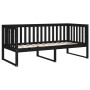 Sofá cama de madera maciza de pino negro 100x200 cm de , Camas y somieres - Ref: Foro24-820890, Precio: 138,59 €, Descuento: %