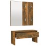 Smoked oak plywood hall furniture set by , Benches for halls and storage - Ref: Foro24-820478, Price: 77,10 €, Discount: %