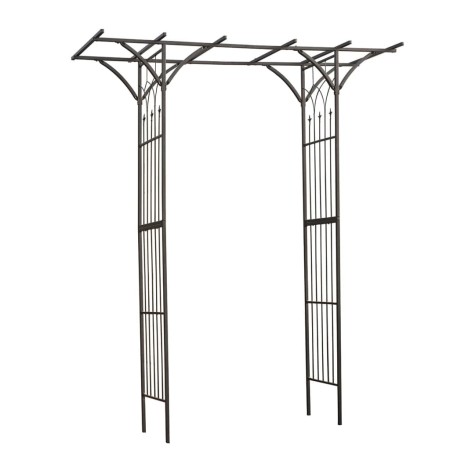 Nature Arco para jardín de metal negro 114x66x232 cm de Nature, Pérgolas, arcos y enrejados de jardín - Ref: Foro24-409352, P...