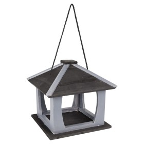 FLAMINGO Vogelhäuschen Kory Holz grau und schwarz von , Vogel Fütterer - Ref: Foro24-444339, Preis: 36,99 €, Rabatt: %