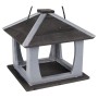 FLAMINGO Vogelhäuschen Kory Holz grau und schwarz von , Vogel Fütterer - Ref: Foro24-444339, Preis: 36,68 €, Rabatt: %