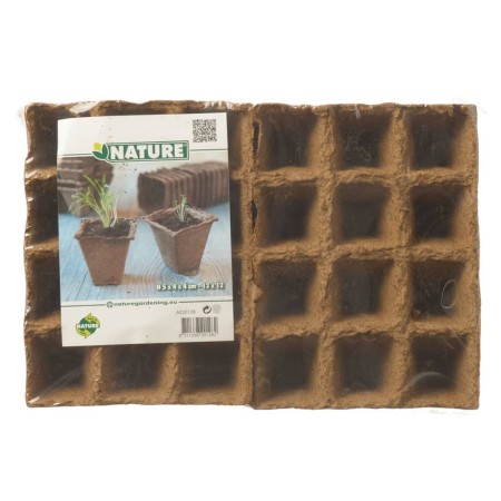 Nature Maceta de turba 144 unidades 4x4x5 cm 6020128 de Nature, Recipientes para macetas y sembradoras - Ref: Foro24-409316, ...