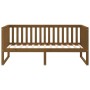 Honey brown solid pine wood sofa bed 90x200 cm by , Beds and slatted bases - Ref: Foro24-820874, Price: 131,70 €, Discount: %