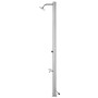 Garden shower with brown base 220 cm stainless steel by , Pool and spa accessories - Ref: Foro24-3070778, Price: 376,78 €, Di...