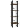 4-tier oak brown wood shelf 40x30x140 cm by , Bookcases and shelves - Ref: Foro24-821305, Price: 55,99 €, Discount: %