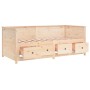 Sofá cama de madera maciza de pino 75x190 cm de , Camas y somieres - Ref: Foro24-820916, Precio: 267,06 €, Descuento: %