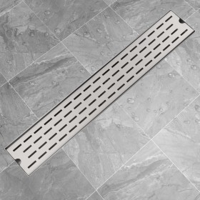 Desagüe de ducha lineal acero inoxidable 730x140 mm de vidaXL, Desagües - Ref: Foro24-142179, Precio: 50,28 €, Descuento: %