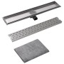 Linear shower drain stainless steel 730x140 mm by vidaXL, Drains - Ref: Foro24-142179, Price: 50,28 €, Discount: %