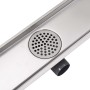 Linear shower drain stainless steel 730x140 mm by vidaXL, Drains - Ref: Foro24-142179, Price: 50,28 €, Discount: %