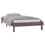 Bed frame with LED solid wood honey brown 90x200 cm by , Beds and slatted bases - Ref: Foro24-820594, Price: 126,61 €, Discou...