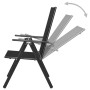 Folding garden chairs 2 pcs aluminum and black textilene by vidaXL, Garden chairs - Ref: Foro24-41730, Price: 109,51 €, Disco...