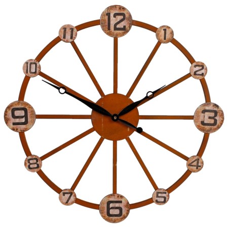 Gifts Amsterdam Wall clock Oliver rusty metal brown 55x5 cm by , Wall clocks - Ref: Foro24-444500, Price: 53,64 €, Discount: %