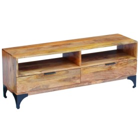 Mango wood TV cabinet 120x35x45 cm by vidaXL, TV Furniture - Ref: Foro24-243340, Price: 256,51 €, Discount: %