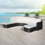 4-piece garden furniture set and black synthetic rattan cushions by , Garden sets - Ref: Foro24-43299, Price: 975,99 €, Disco...