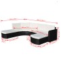 4-piece garden furniture set and black synthetic rattan cushions by , Garden sets - Ref: Foro24-43299, Price: 975,99 €, Disco...