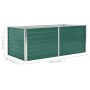 Raised green galvanized steel planter 160x80x45 cm by , Pots and planters - Ref: Foro24-47014, Price: 54,63 €, Discount: %