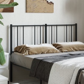 Black metal headboard 150 cm by , Headboards and footboards - Ref: Foro24-352514, Price: 31,99 €, Discount: %