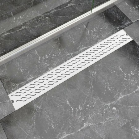 Linear wave shower drain 930x140 mm stainless steel by vidaXL, Drains - Ref: Foro24-142187, Price: 53,37 €, Discount: %