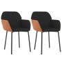 Dining chairs 2 units synthetic leather and black fabric by , dining chairs - Ref: Foro24-344754, Price: 112,20 €, Discount: %