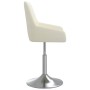 Silla de comedor giratoria tela color crema de , Sillas de comedor - Ref: Foro24-3085129, Precio: 71,55 €, Descuento: %