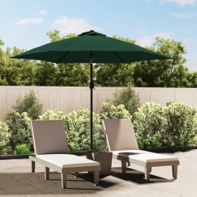 Cantilever parasol with LED 3 m green by vidaXL, Umbrellas - Ref: Foro24-42203, Price: 94,99 €, Discount: %