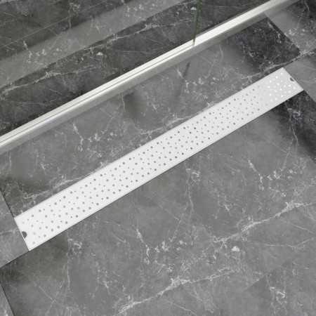 Stainless steel bubble linear shower drain 1030x140 mm by vidaXL, Drains - Ref: Foro24-142194, Price: 53,47 €, Discount: %