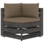 7-piece garden furniture set with gray impregnated wood cushions by , Garden sets - Ref: Foro24-3068476, Price: 726,50 €, Dis...