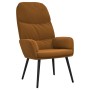 Brown Velvet Relaxation Chair by , Armchairs - Ref: Foro24-341009, Price: 81,99 €, Discount: %