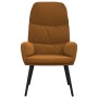 Brown Velvet Relaxation Chair by , Armchairs - Ref: Foro24-341009, Price: 81,99 €, Discount: %