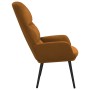 Brown Velvet Relaxation Chair by , Armchairs - Ref: Foro24-341009, Price: 81,99 €, Discount: %