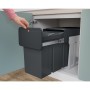 Hailo EcoLine built-in waste bin black 3x10 L by , Garbage cans and trash cans - Ref: Foro24-444925, Price: 111,10 €, Discoun...