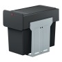 Hailo EcoLine built-in waste bin black 3x10 L by , Garbage cans and trash cans - Ref: Foro24-444925, Price: 111,10 €, Discoun...