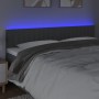 Cabecero con LED de tela gris oscuro 200x5x78/88 cm de , Cabeceros y pies de cama - Ref: Foro24-3121873, Precio: 74,54 €, Des...