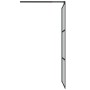 Shower screen with ESG glass shelf and black aluminum 90x195 cm by , Shower walls and screens - Ref: Foro24-3185466, Price: 2...