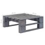 4-piece pallet furniture set with pine wood cushions in gray impregnated wood. by , Garden sets - Ref: Foro24-3066702, Price:...