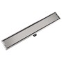 Stainless steel linear shower drain 830x140 mm by vidaXL, Drains - Ref: Foro24-142174, Price: 57,41 €, Discount: %