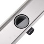 Stainless steel linear shower drain 830x140 mm by vidaXL, Drains - Ref: Foro24-142174, Price: 57,41 €, Discount: %