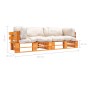 2 Stück Paletten-Gartensofas mit Kissen aus Sandkiefernholz von , Outdoor-Sofas - Ref: Foro24-277450, Preis: 249,94 €, Rabatt: %