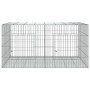 Jaula para conejos 2 paneles hierro galvanizado 110x79x54 cm de , Jaulas y habitáculos para animales pequeños - Ref: Foro24-1...