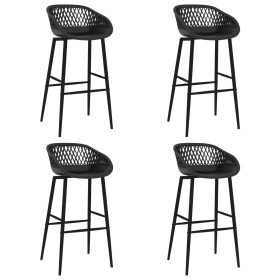 Kitchen stools 4 units black by , Kitchen stools - Ref: Foro24-248161, Price: 239,57 €, Discount: %