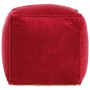 Ruby red cotton velvet pouf 40x40x40 cm by , Ottomans - Ref: Foro24-284029, Price: 67,06 €, Discount: %