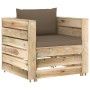 2-teilige Gartenmöbel mit grün imprägnierten Holzkissen von , Gartensets - Ref: Foro24-3074539, Preis: 178,49 €, Rabatt: %